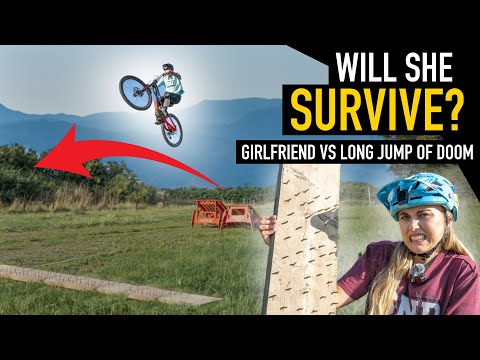 GIRLFRIEND VS LONG JUMP OF DOOM CHALLENGE!