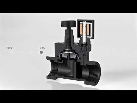 What happens inside a RN154 solenoid valve?
