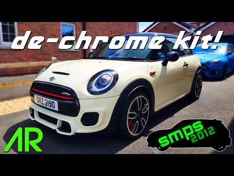 DE-CHROME EXTERIOR TRIM INSTALL! | F56 MINI JOHN COOPER WORKS | SMPS2012