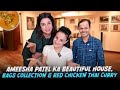 Ameesha Patel Ka Beautiful Home Designer Bags Red Chicken Thai Curry FarahKhanK