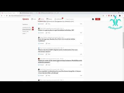 Dropping in at pipelineaudio #12 - Answering Quora Questions