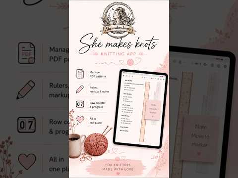 She Makes Knots - Knitting App video thumbnail
