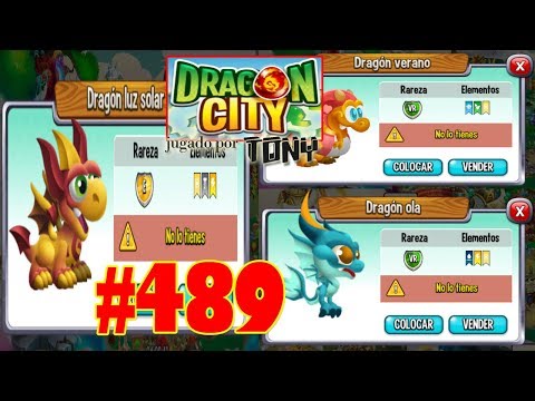 Dragon City "Capítulo 489 - El Dragón Luz Solar, Dragón Verano y Dragón Ola" por Tony