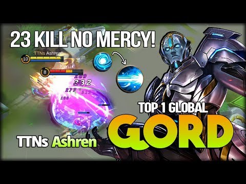 100% Annoying Mage! 23 Kill No Mercy! Ashren Top 1 Global Gord - Mobile Legends