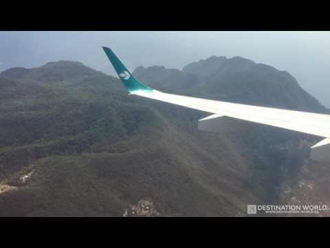 Landing in Genova Airport - Air Dolomiti ERj195