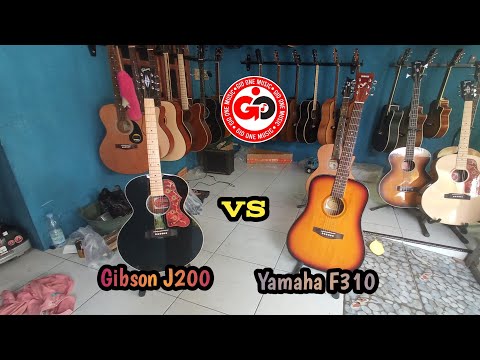 Komparasi gitar | Gibson J200 vs Yamaha F310