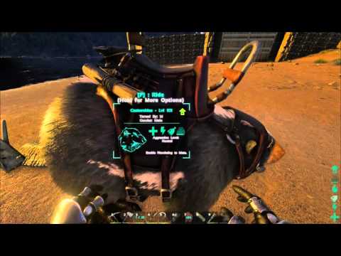 ARK Survival Evolved: Castoroides (Beaver) in action.