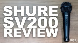 Video thumbnail for Shure SV200 Dynamic Vocal Mic Review / Test by Podcastage