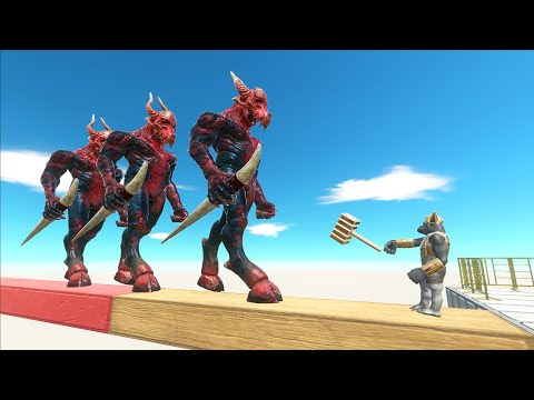 Ghor Hammer Attack Giants on Bridge | Animal Revolt Battle Simulator