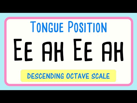 How to Position Your Tongue When Singing Ee Ah - Descending Octave