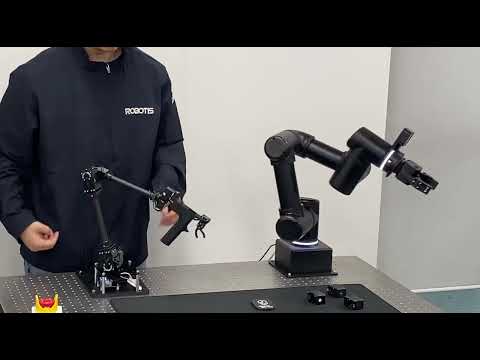 [ROBOTIS] OMY Gravity Compensation – Leader/Follower AI Manipulator