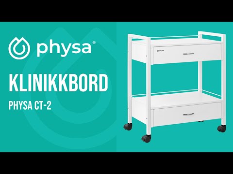 video - Klinikkbord - 2 skuffer - {{net_length}} x 40 x 85.5 cm