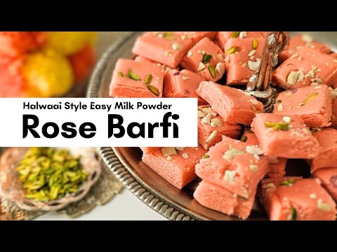 Easy Rose Barfi with Milk Powder! Perfect Every Time - Tips & Tricks Inside! #RoseBarfi#IndianSweets