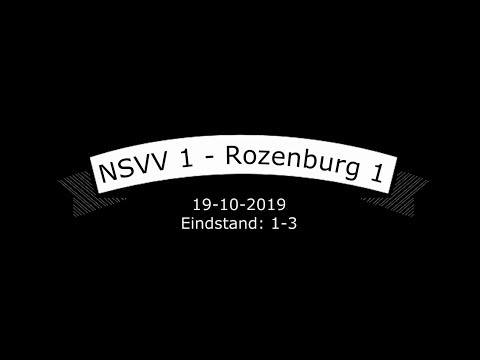 NSVV 1 - Rozenburg 1, 19-10-2019