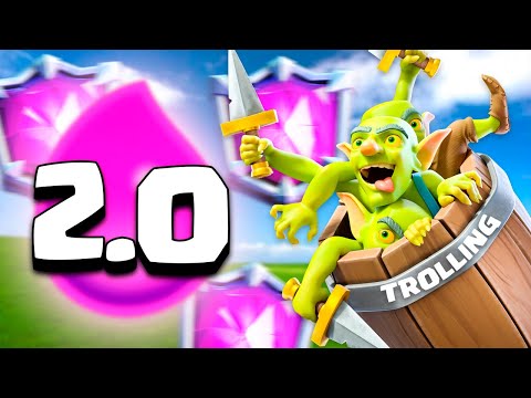 TROLLING ULTIMATE CHAMPION WITH 2.0 LOGBAIT 🤣 - Clash Royale