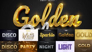 2024 3D Silver and Gold Text Effect In Photoshop PSD Download