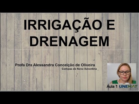 Irrigação e Drenagem - Aula 1 (Manejo de irrigação)
