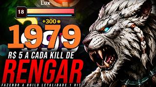FIZ A BUILD 1 HIT DE RENGAR PRA FICAR RICO E PAGAR A CASA KKKKKKKKKKK