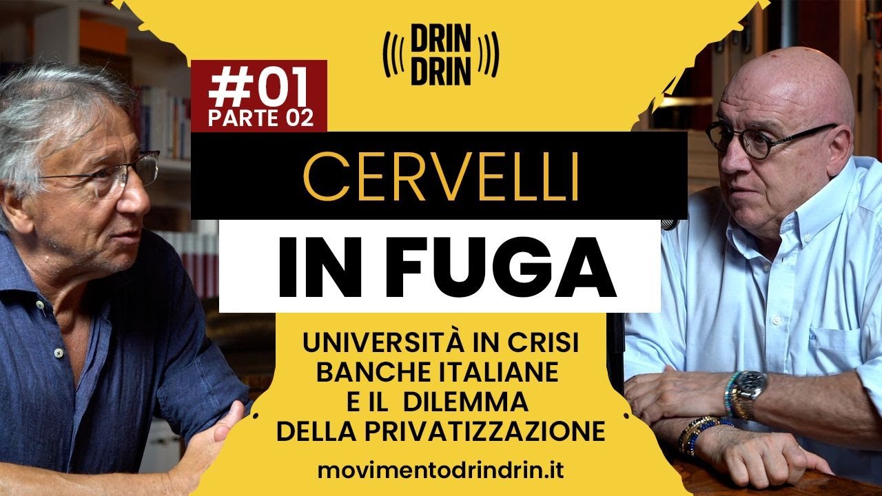 Cervelli in fuga, università in crisi, banche italiane e il dilemma delle privatizzazioni.