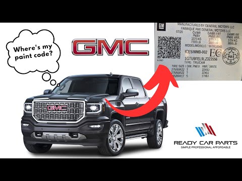 How To Find Your  GMC Paint Code - Fast!!!
