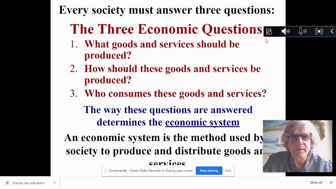Three Economic Questions