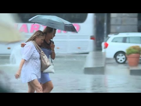 Sturm und Regen haben Spanien und Italien im Griff