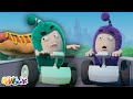 Big Hot Dog POLICE CHASE Oddbods Action Cartoons For Kids