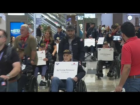 Decenas de veteranos de guerra viajan a Normandía con motivo de la conmemoración del Día D