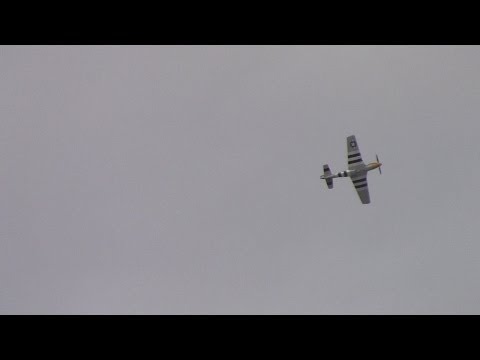 Rhode Island ANG Air Show P-51 Mustang "Never miss" Arrival 2014