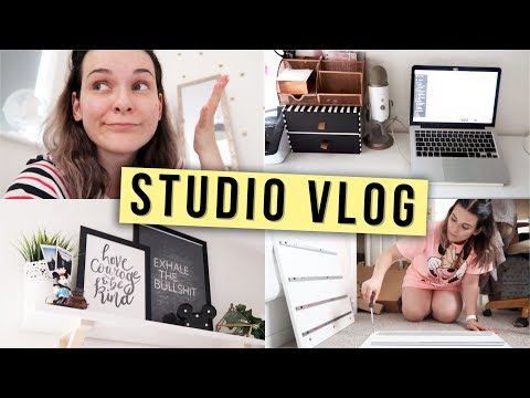 Improving My Office & New Print Designs | Studio Vlog