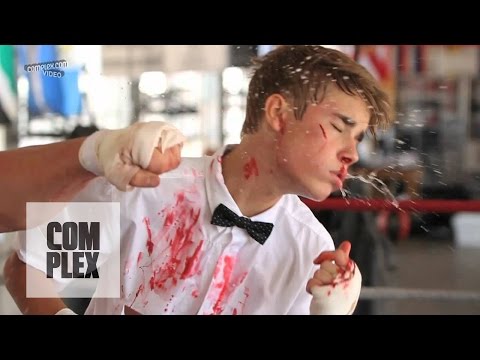 Justin Bieber Beat Up in Boxing Ring (Complex Photoshoot)