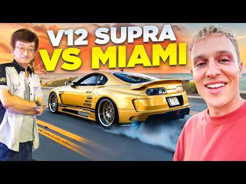 Smokey Nagatas 400+ KMH V12 TWIN TURBO 1000 HP Supra shredding the streets of Miami!