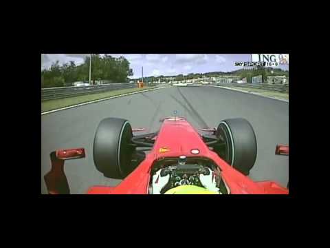 Felipe Massa incident Hungaroring 2009 (HD)