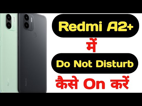 How to enable Do not disturb mode in Redmi A2 Plus || Redmi A2 Plus me do not disturb kaise on kare