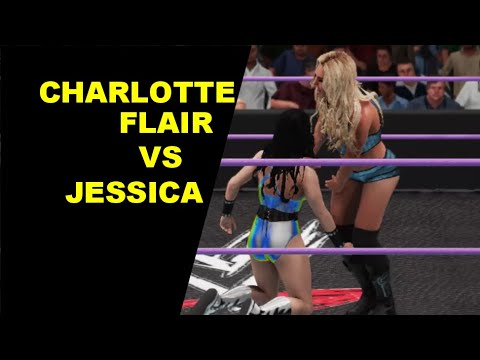 WWE 2K18 Charlotte Flair vs Jessica - Knockout Match