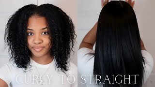 HOW TO: SILK PRESS/STRAIGHTEN YOUR NATURAL HAIR AT HOME | PRODUCTS+TOOLS (BEGINNER FRIENDLY)