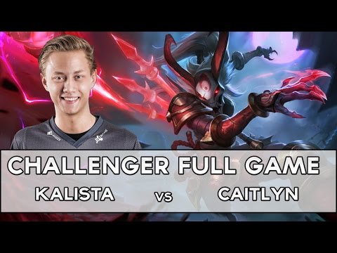Rekkles as Kalista vs Caitlyn | Full Solo-Queue Game | Pre-Season 6