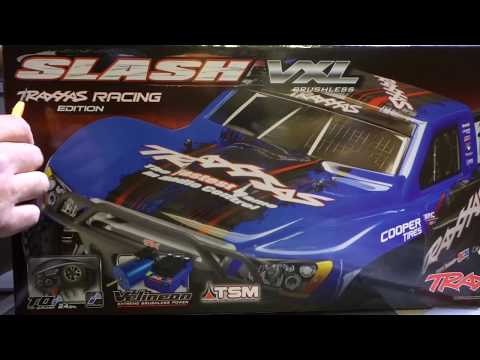 UNBOXING THE TRAXXAS 2WD  SLASH VXL and  Lower Center of Gravity chassis