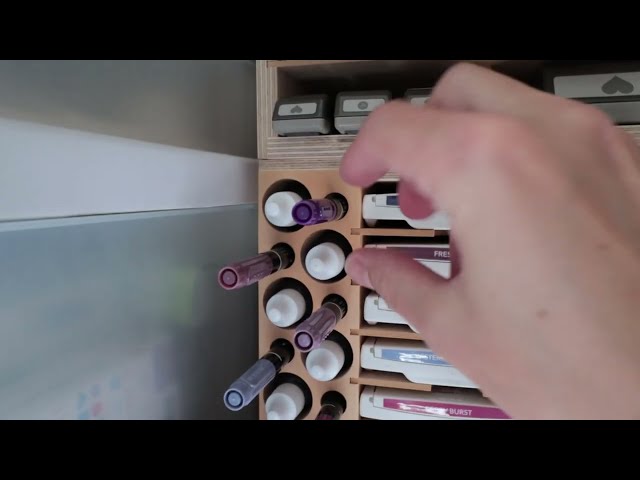 Best Storage Solution for Ink Pads and Craft Supplies - close-up view