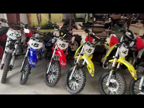 New dirt bikes at K&G Apollo with prices starting at $450!   Details RFZ Racing