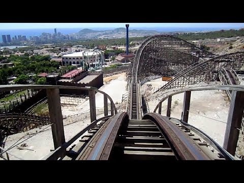 Magnus Colossus front seat on-ride HD POV Terra Mitica