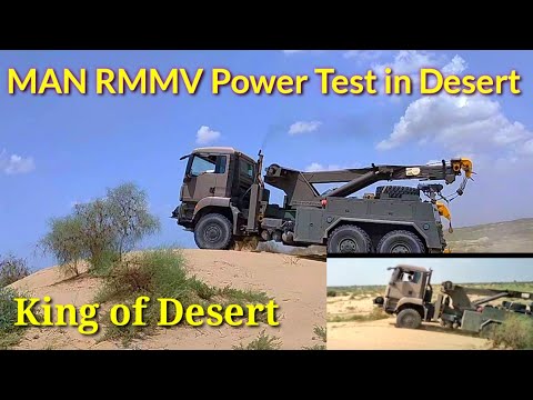 Rheinmetall MAN Military Truck Power Test in Desert | Truck Power in defense #rheinmetall #mantruck