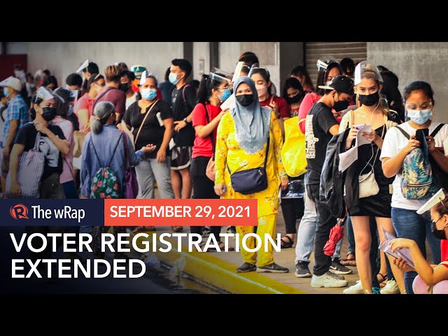 Comelec extends voter registration, October 11 to 30