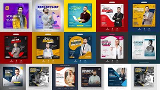 50+ Social Media Banners Ads Ultimate Bundle Photoshop Tutorial
