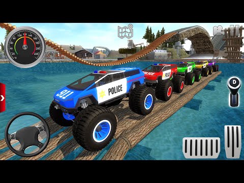 Police Monster Truck Impossible Driver #1 - Car Extreme Racing Android Gameplay