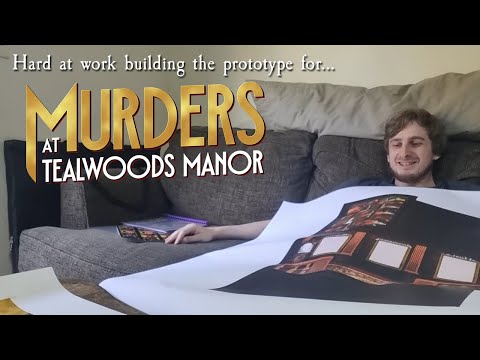 Hard at work building the prototype for... | Murders at Tealwoods Manor