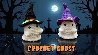 Easy Crochet Ghost Tutorial | Step-by-Step Amigurumi Ghost for Halloween Decor