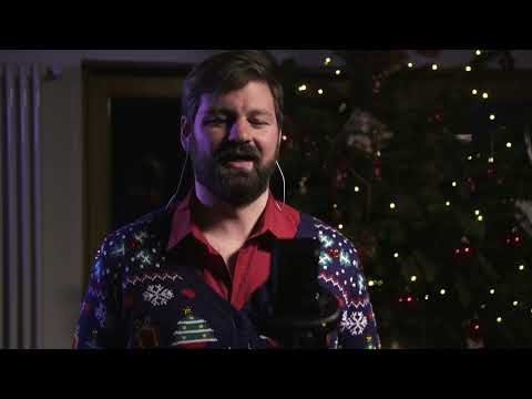 Jure Počkaj sings Christmas songs - Live from the Christmas decorated living room (collage)