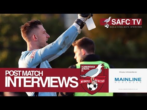 Post Match Interviews: Bamber Bridge v Scarborough Athletic - 24/02/2018