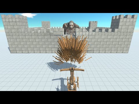 GOD BALLISTA Blowing Away Titans from ALL UNITS in Castle Animal Revolt Battle Simulator